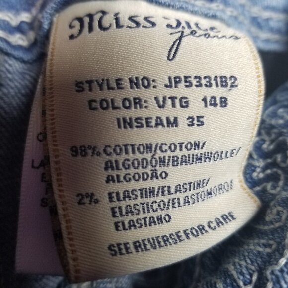 Miss Me Women's  Angel Wing Studded Bootcut Y2K Western Jeans Sz 30 - Picture 6 of 10